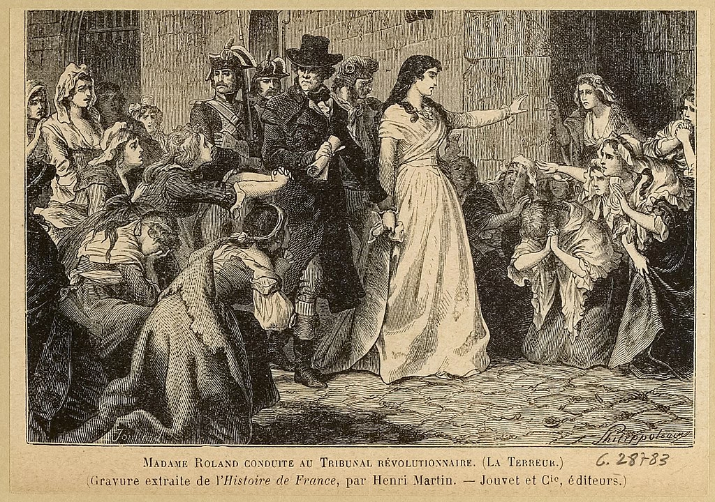 Henri Philippoteaux - 145, Madame Roland portata al Tribunale Rivoluzionario